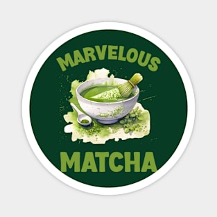 Matcha Magic in a Bowl: T-Shirt Design for Matcha Lovers Magnet